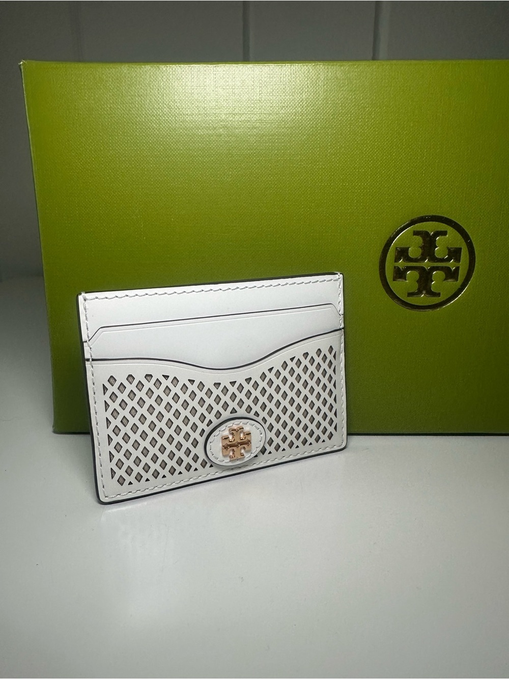 Tory Burch White Card Holder